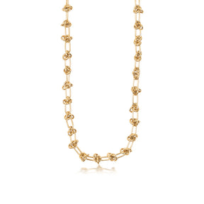 Gaia Cohesion Kette Gold Knoten vergoldet Cimer The Label