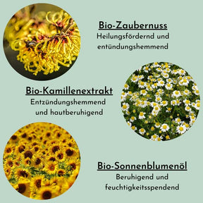 baybies Baby Bad BIO-Inhaltsstoffe Sonneblumenöl, Zaubernuss, Kamillenextrakt