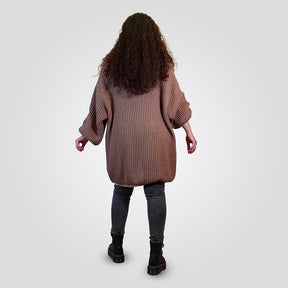 preity Female first Botique Strickcardigan lang braun