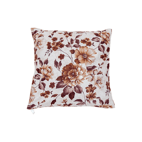 Mari&Sa Kissen Braun Blumen Nachhaltig Kissenhülle 