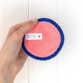 Matica Cosmetics Hamburg Make-Up Pads Wiederverwendbar Nachhaltig Rosa Blau