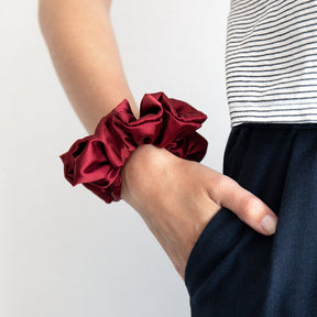 Scrunchie Rot Matica Cosmetics Seiden Haargummi Nachhaltik